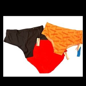 3 Pairs Of Cheek Boss Panties 2XL Underwear Women